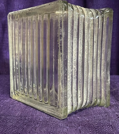 Glass Blocks - Circa 1940's - 5 3/4 x 5 3/4 x 4