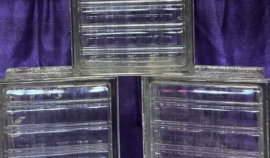 Glass Blocks - Circa 1940's - 7 3/4 x 7 3/4 x 4