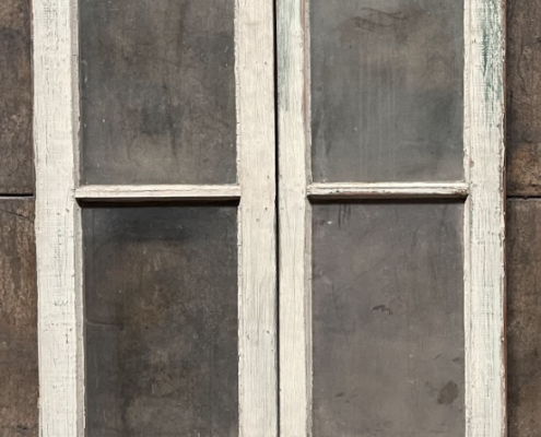Pair of 4 Lite Shabby Chic Balcony French Doors