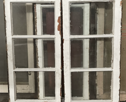 White Shabby Chic - 3 Lite Window