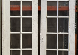 Pair Of 10 Lite Balcony French Doors