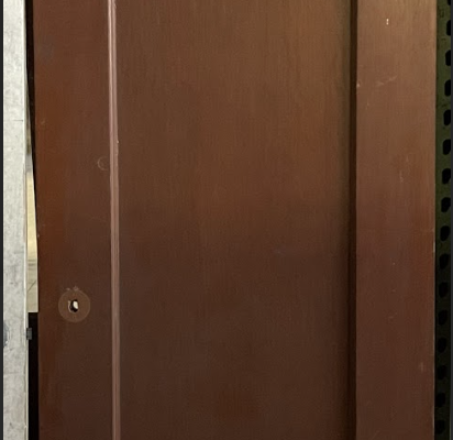 1 Panel Door - Brown - 25 11/16" x 80 1/8" x 1/1/2"