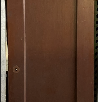 1 Panel Door - Brown - 25 11/16" x 80 1/8" x 1/1/2"