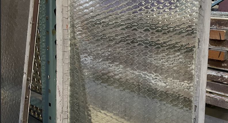 1 Lite Chicken Wire Glass - Steel Sash Window