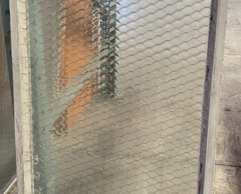 1 Lite Chicken Wire Glass - Steel Sash Window