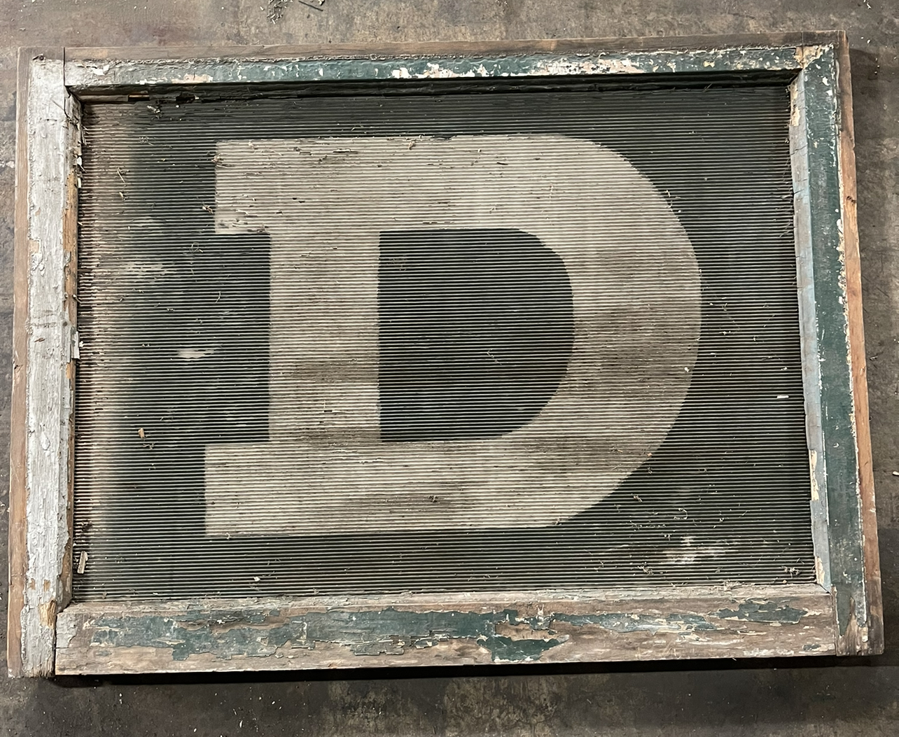 Large Prism Glass Transom Pane "D" 42 11/16" x 31 1/2" x 1 3/4"