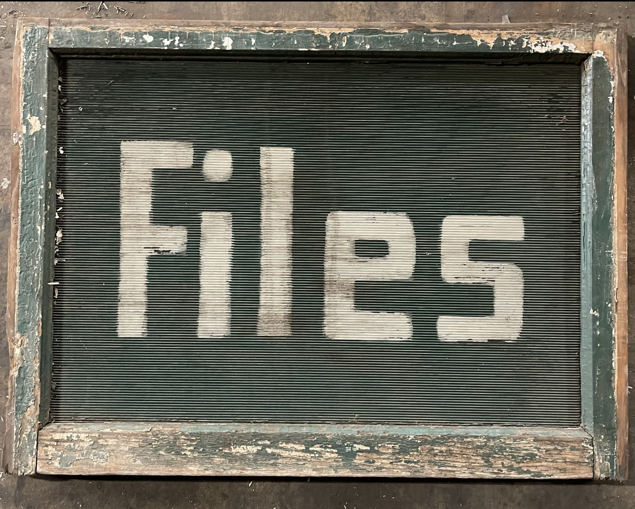 Large Prism Glass Transom Pane "Files" 42 3/4" x 31 1/2" x 1 3/4"