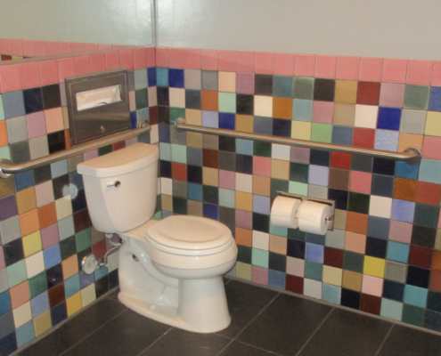 vintage tile and toilet