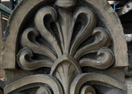 Ornate Cornice Stone Dome Arch