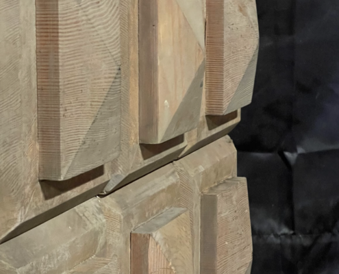 Decorative Wood Blocks - Pyramid Top