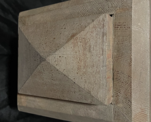 Decorative Wood Blocks - Pyramid Top