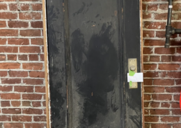 1 Panel Door With Frame - Black