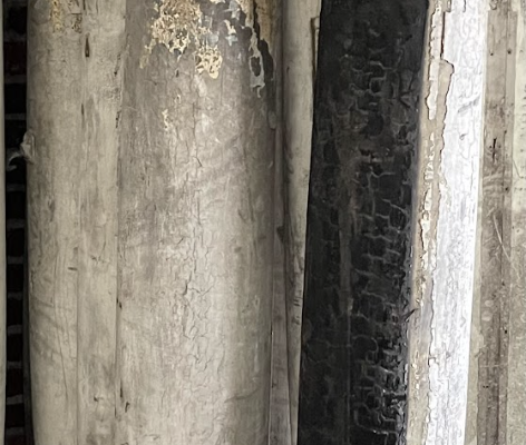 Columns Salvaged From A Fire