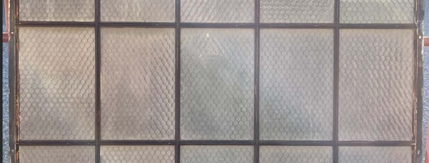 15 Lite Steel Sash Window with Chicken Wire Glass