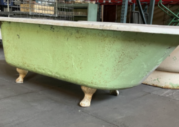 Green Clawfoot Bathtub