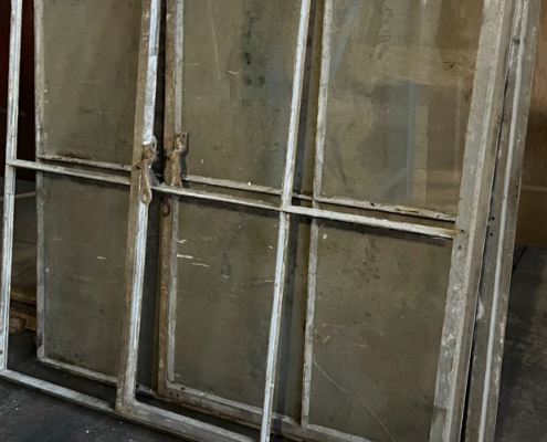 Vintage Industrial 6 Lite Steel Sash Window For Sale Operable