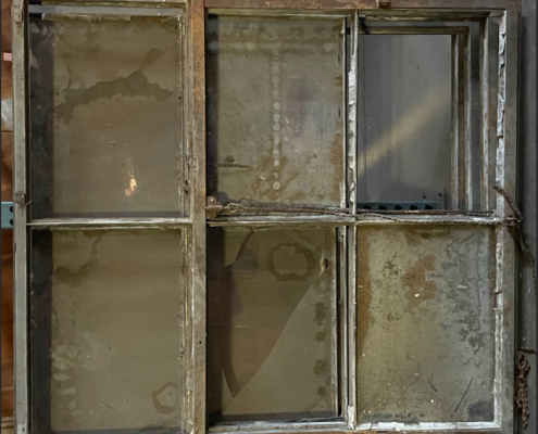 Vintage Industrial 6 Lite Steel Sash Window For Sale Operable