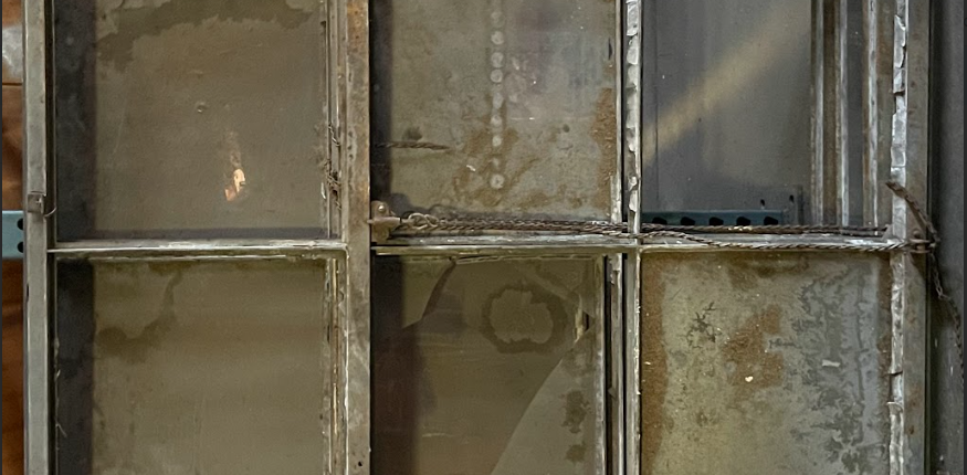 Vintage Industrial 6 Lite Steel Sash Window For Sale Operable